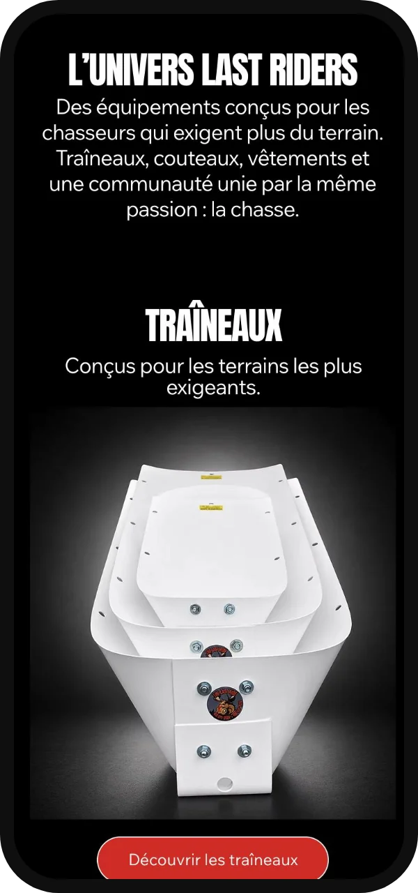 Les traîneaux sur cellulaire.